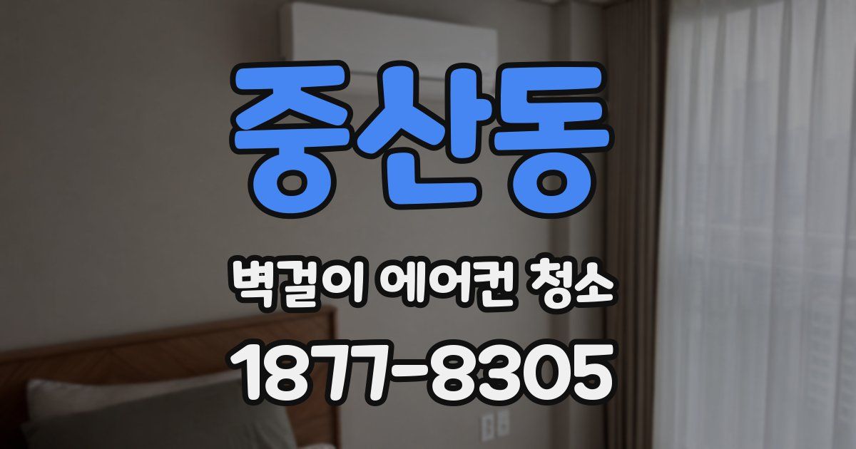 중산동 벽걸이 에어컨 청소