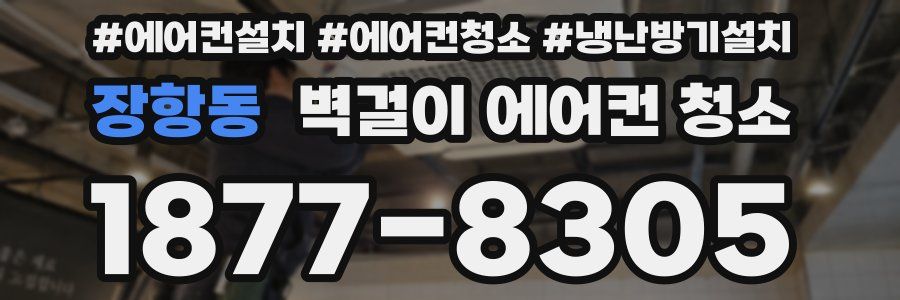 장항동 벽걸이 에어컨 청소