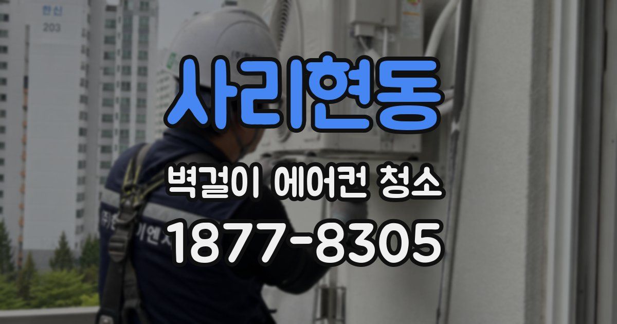 사리현동 벽걸이 에어컨 청소