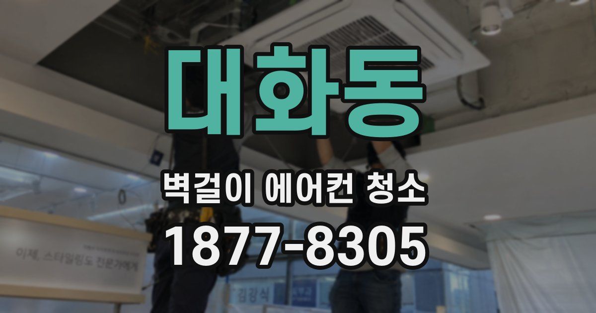 대화동 벽걸이 에어컨 청소