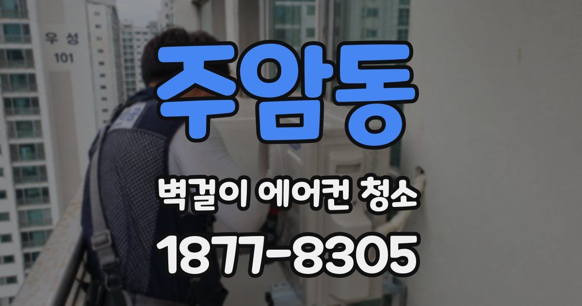 주암동 벽걸이 에어컨 청소