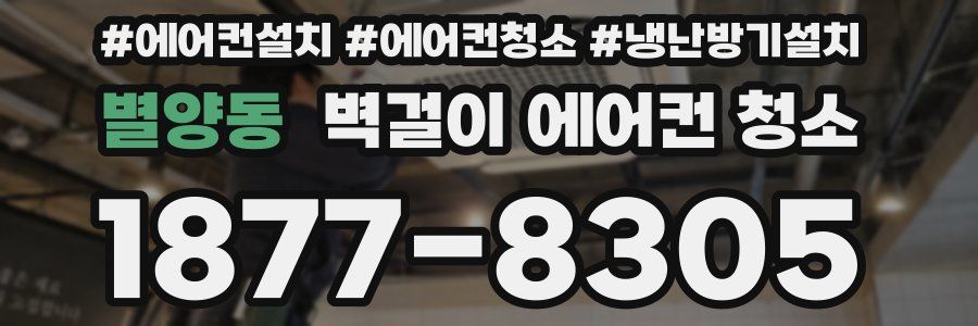 별양동 벽걸이 에어컨 청소