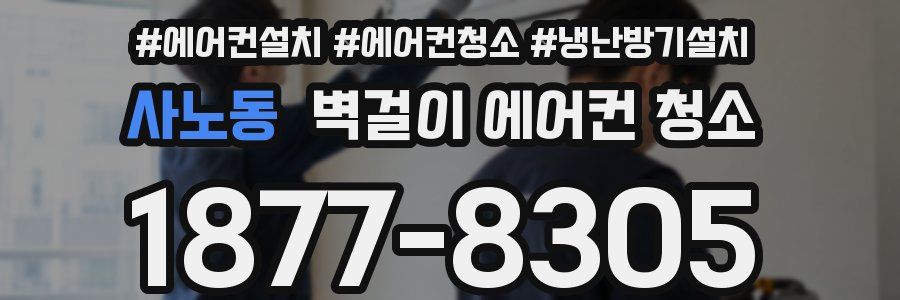 사노동 벽걸이 에어컨 청소