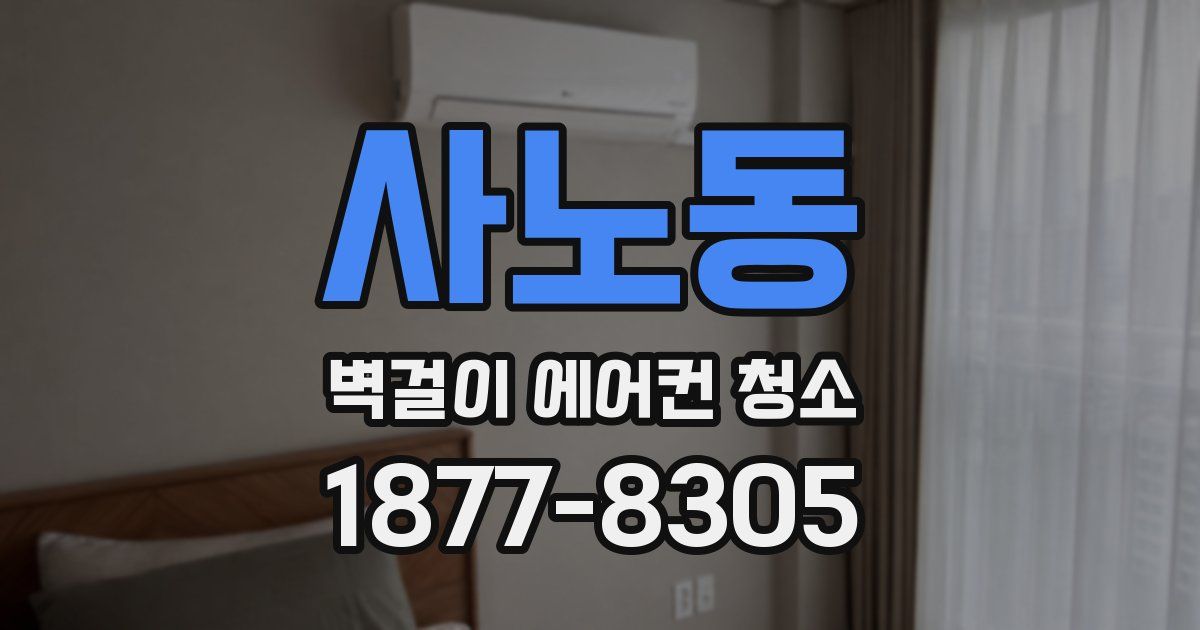 사노동 벽걸이 에어컨 청소
