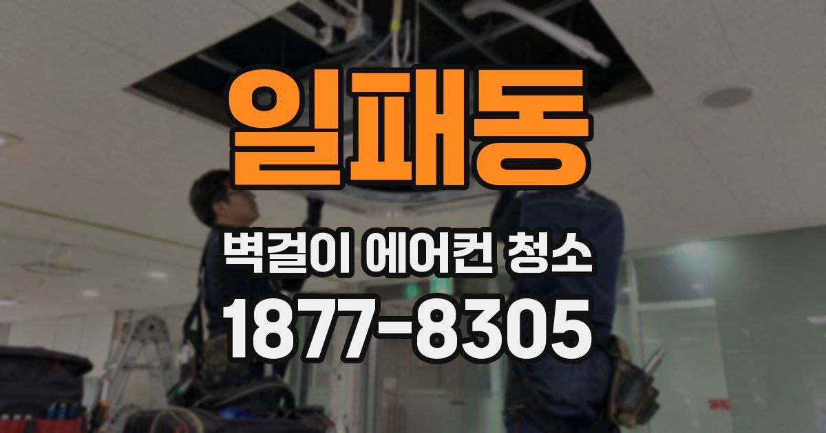 일패동 벽걸이 에어컨 청소