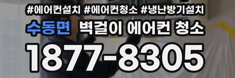 수동면 벽걸이 에어컨 청소