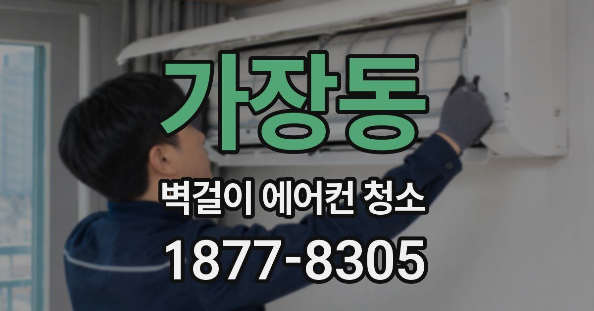 가장동 벽걸이 에어컨 청소