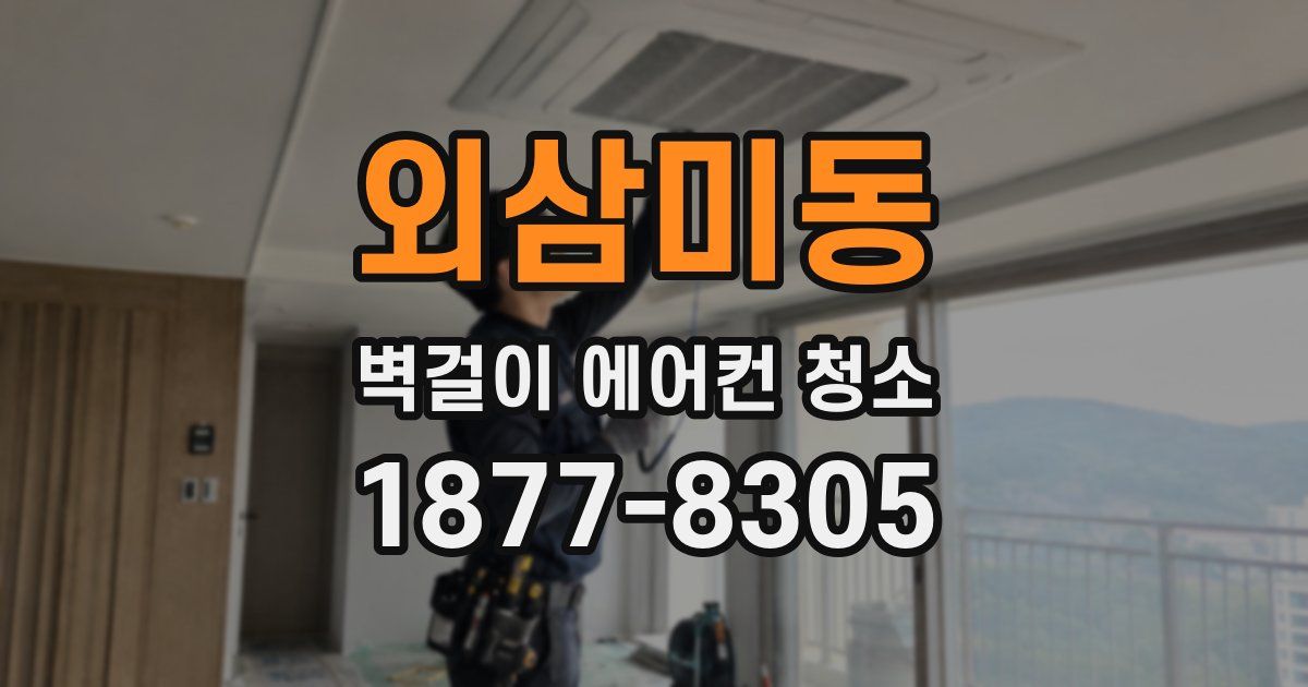 외삼미동 벽걸이 에어컨 청소