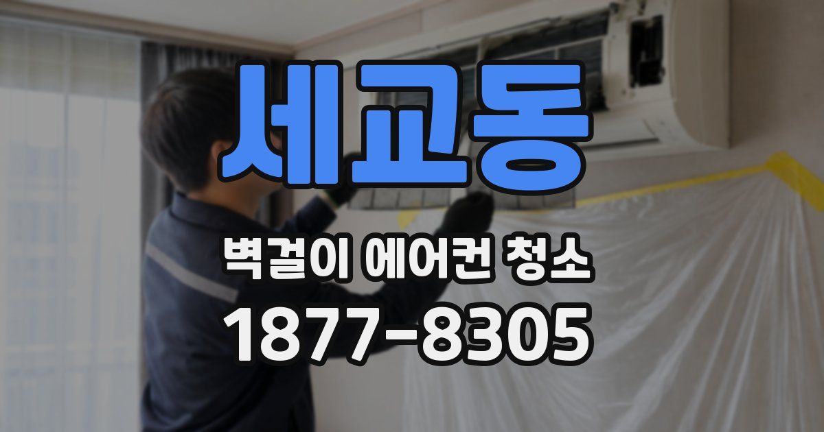 세교동 벽걸이 에어컨 청소