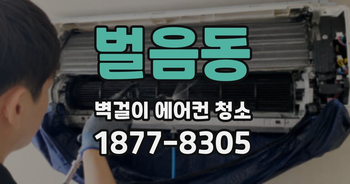 벌음동 벽걸이 에어컨 청소