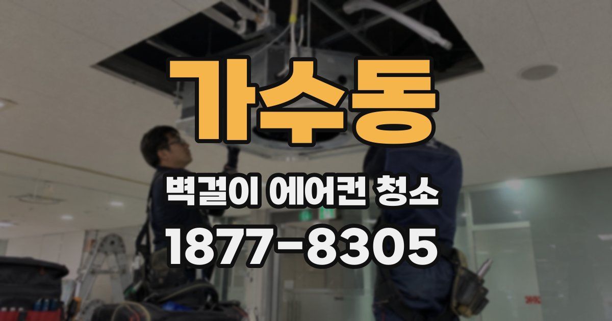 가수동 벽걸이 에어컨 청소