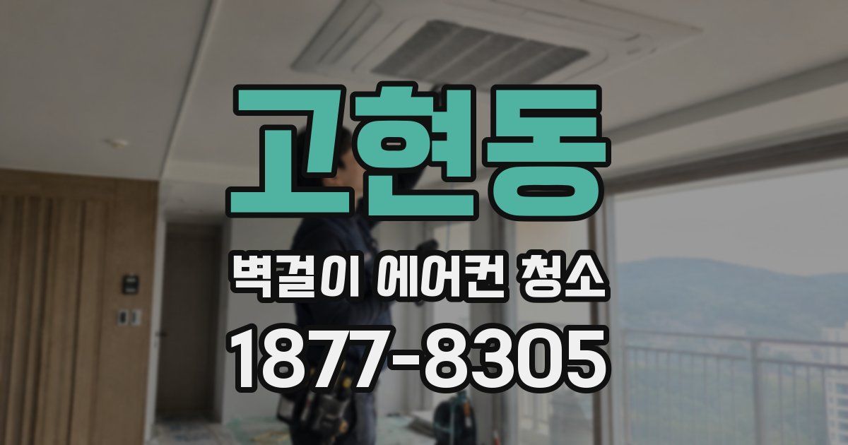 고현동 벽걸이 에어컨 청소