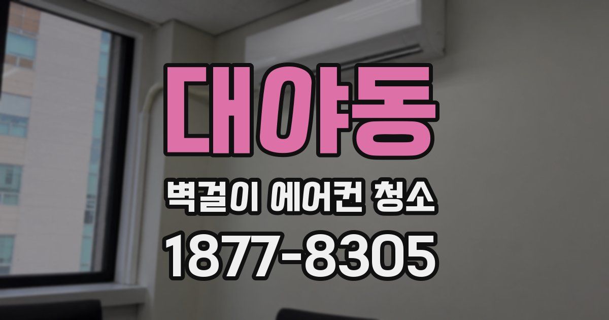 대야동 벽걸이 에어컨 청소