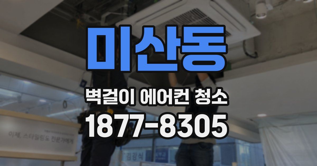 미산동 벽걸이 에어컨 청소
