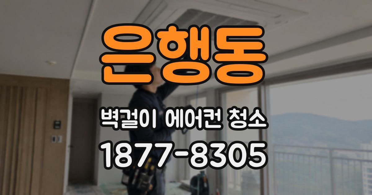 은행동 벽걸이 에어컨 청소