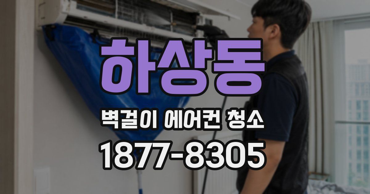 하상동 벽걸이 에어컨 청소