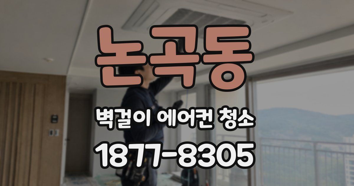 논곡동 벽걸이 에어컨 청소
