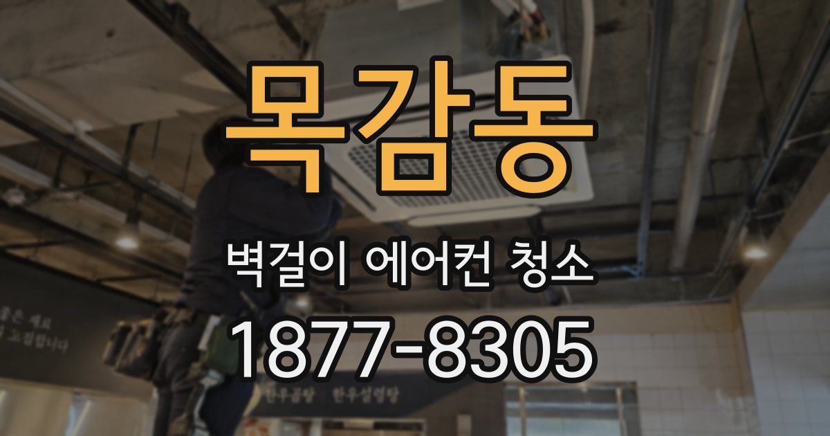 목감동 벽걸이 에어컨 청소