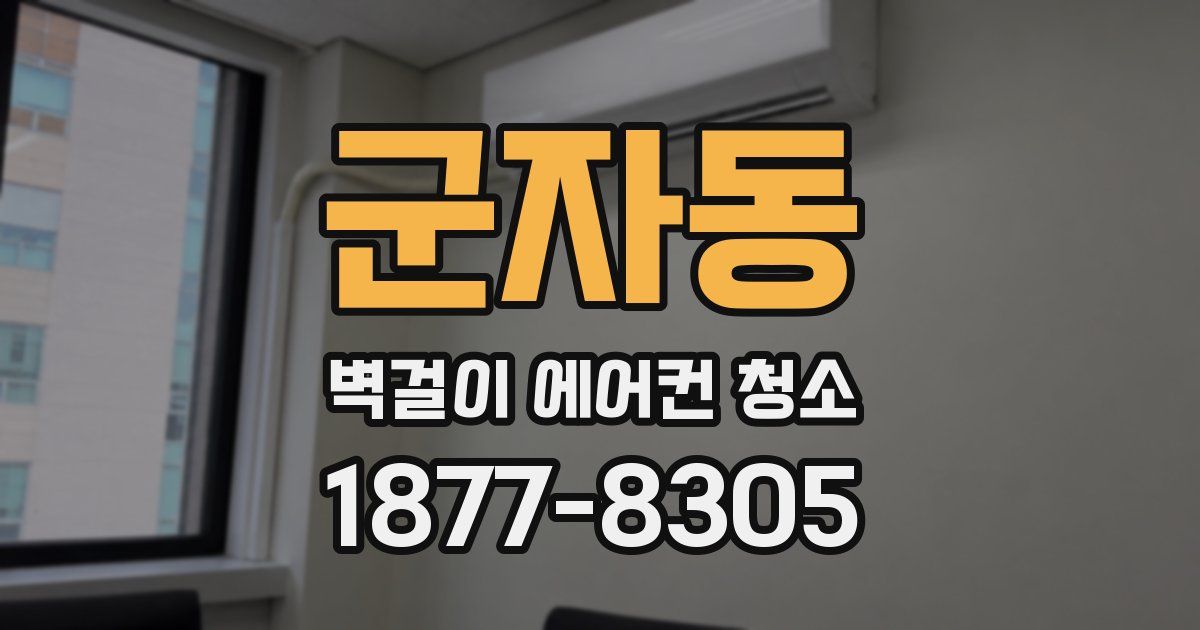 군자동 벽걸이 에어컨 청소