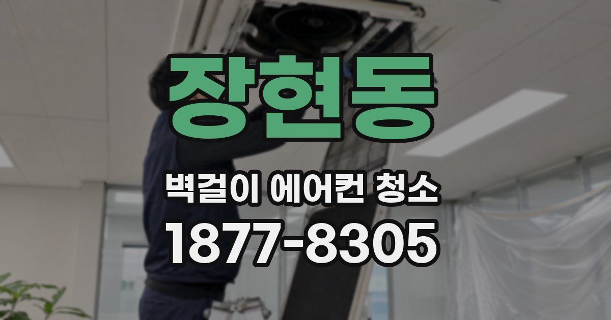 장현동 벽걸이 에어컨 청소