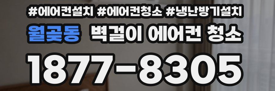 월곶동 벽걸이 에어컨 청소