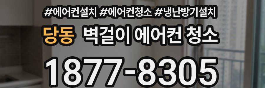 당동 벽걸이 에어컨 청소