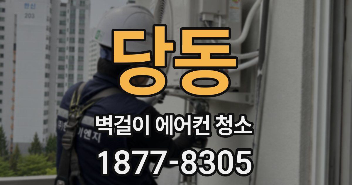 당동 벽걸이 에어컨 청소