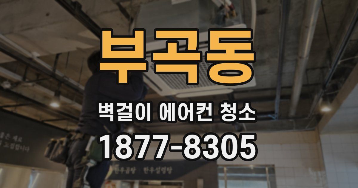 부곡동 벽걸이 에어컨 청소