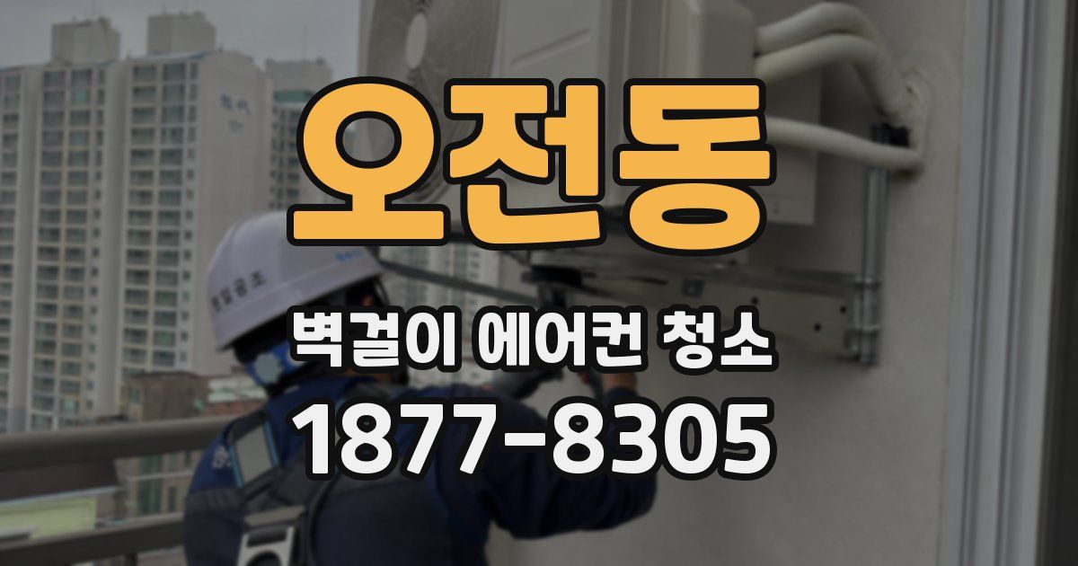 오전동 벽걸이 에어컨 청소