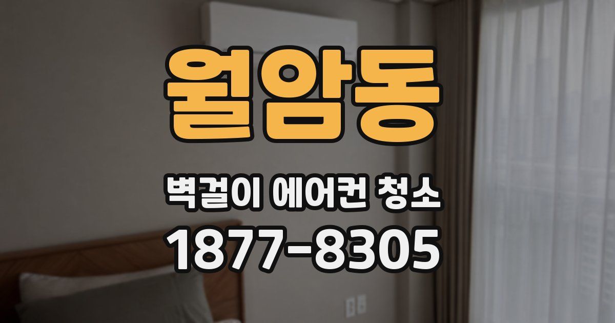 월암동 벽걸이 에어컨 청소