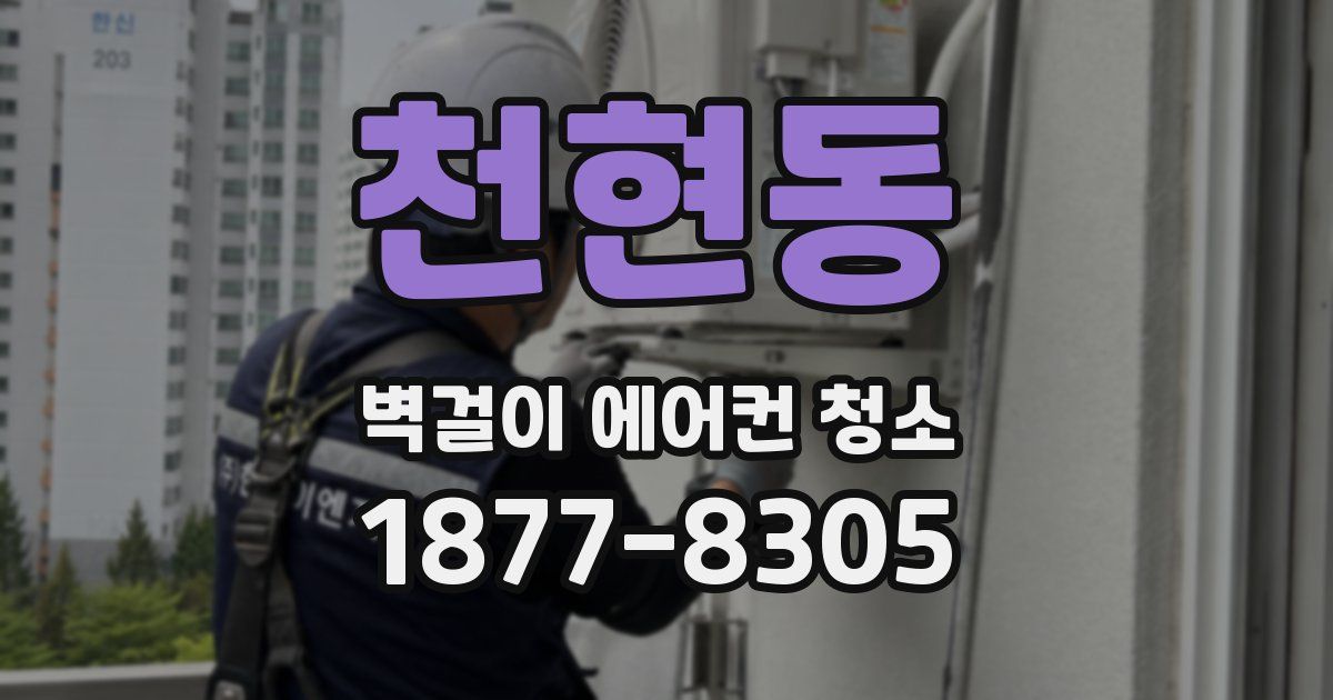 천현동 벽걸이 에어컨 청소