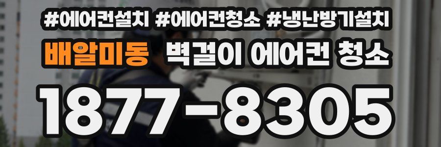 배알미동 벽걸이 에어컨 청소