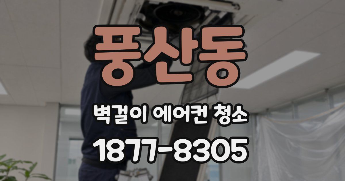 풍산동 벽걸이 에어컨 청소