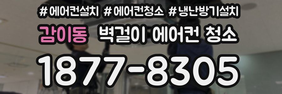 감이동 벽걸이 에어컨 청소