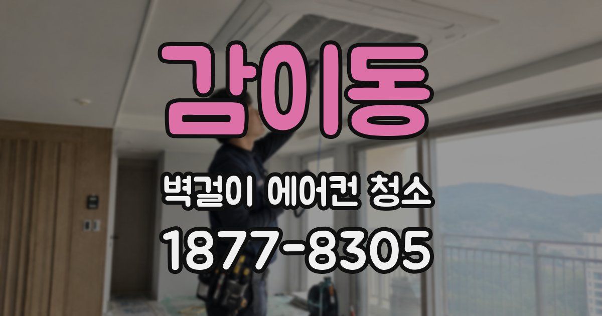 감이동 벽걸이 에어컨 청소