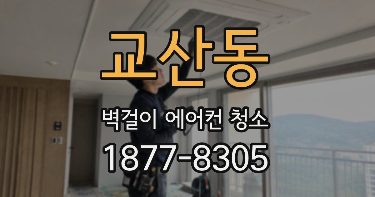 교산동 벽걸이 에어컨 청소