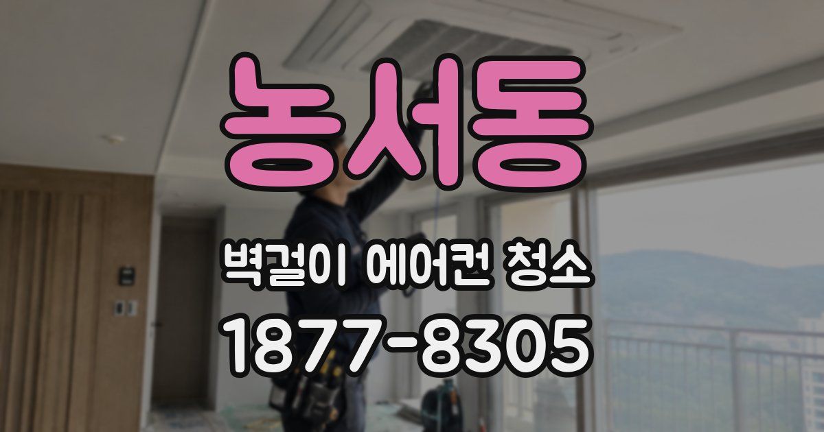 농서동 벽걸이 에어컨 청소