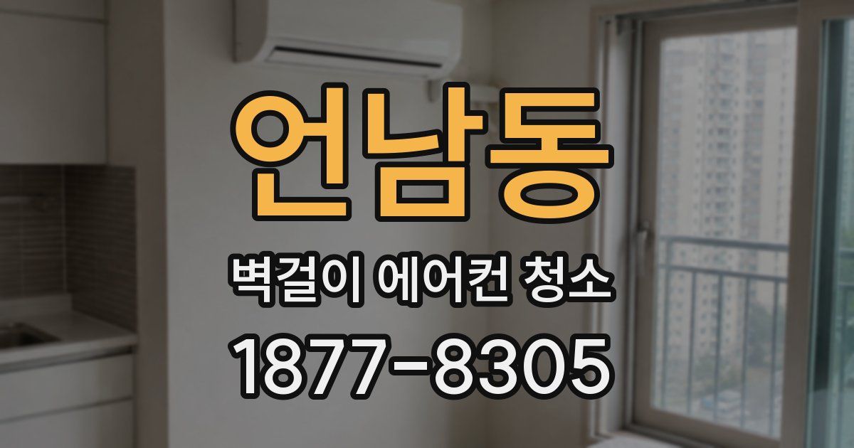 언남동 벽걸이 에어컨 청소