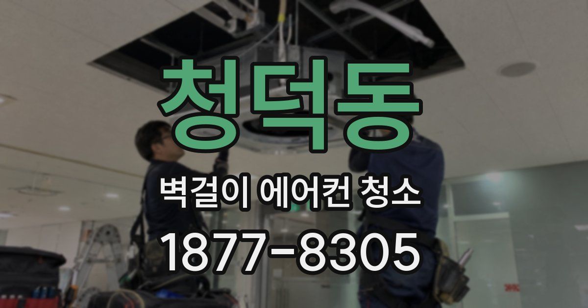 청덕동 벽걸이 에어컨 청소