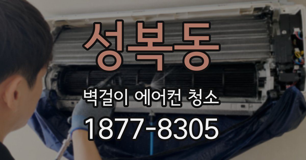 성복동 벽걸이 에어컨 청소