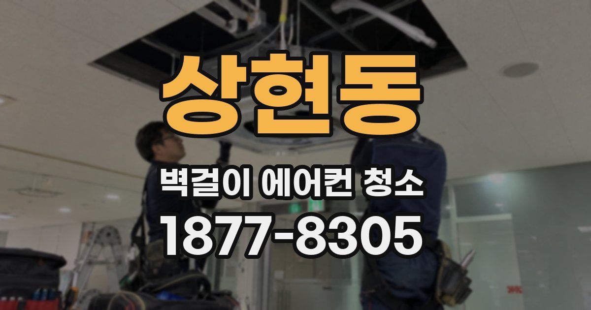 상현동 벽걸이 에어컨 청소