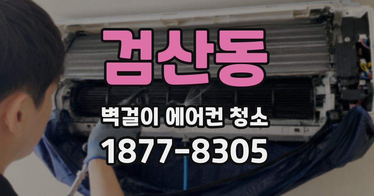 검산동 벽걸이 에어컨 청소
