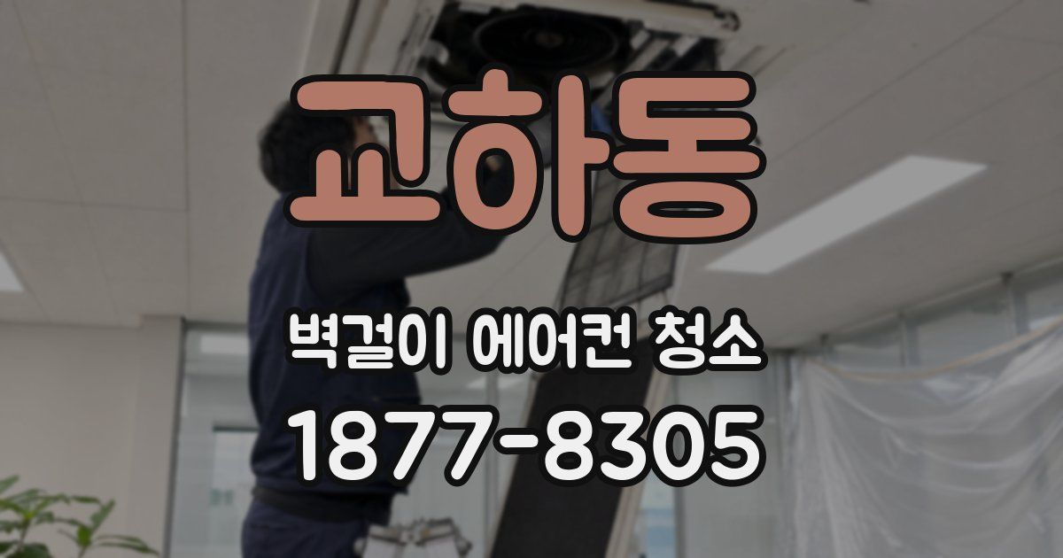 교하동 벽걸이 에어컨 청소