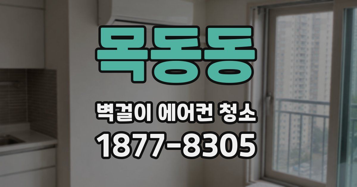 목동동 벽걸이 에어컨 청소