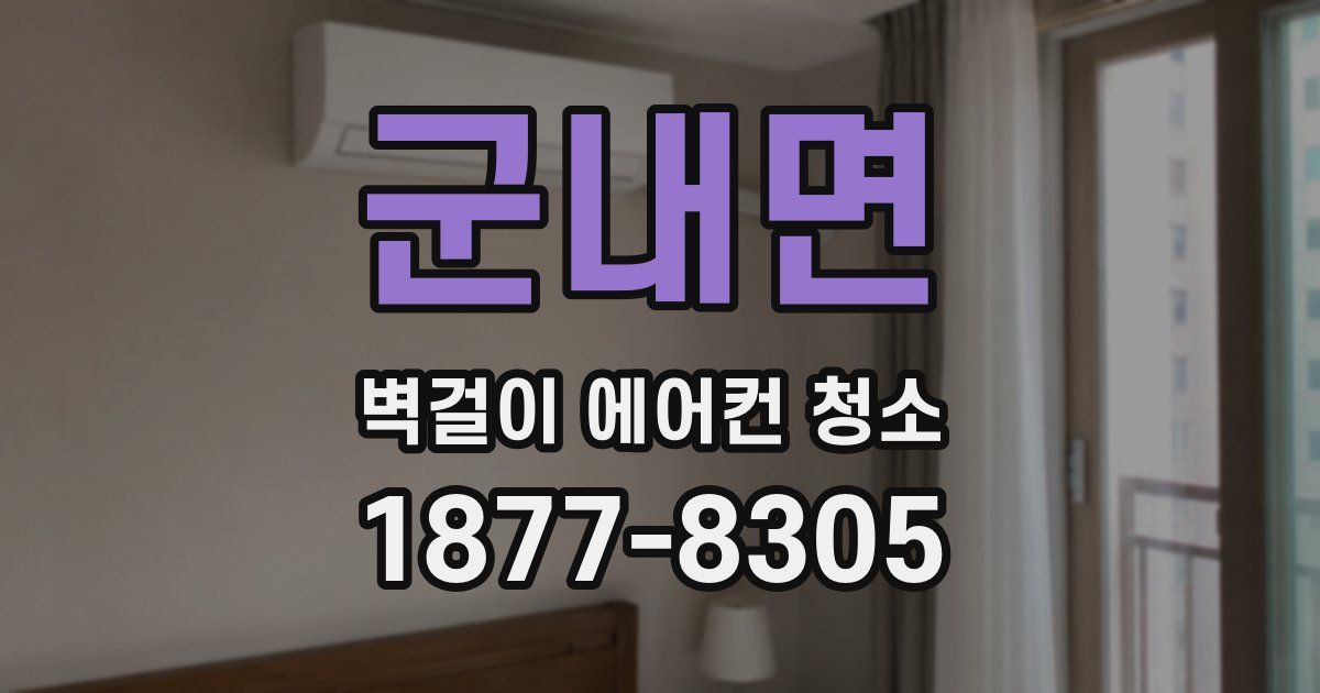 군내면 벽걸이 에어컨 청소