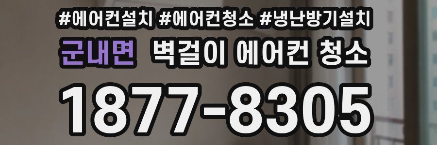 군내면 벽걸이 에어컨 청소
