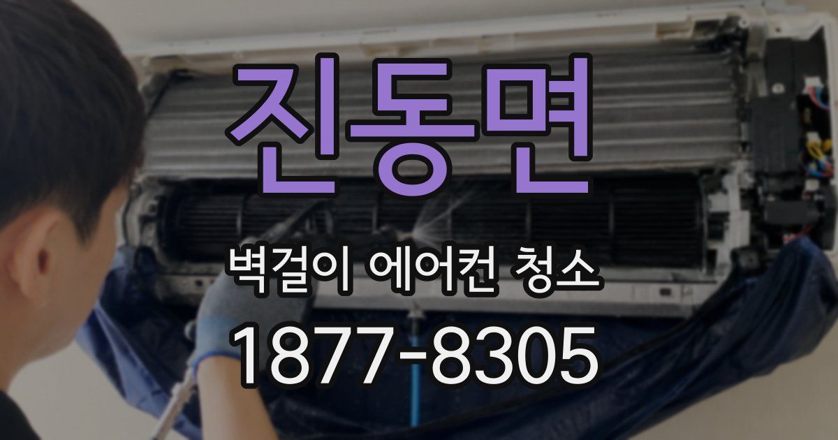 진동면 벽걸이 에어컨 청소