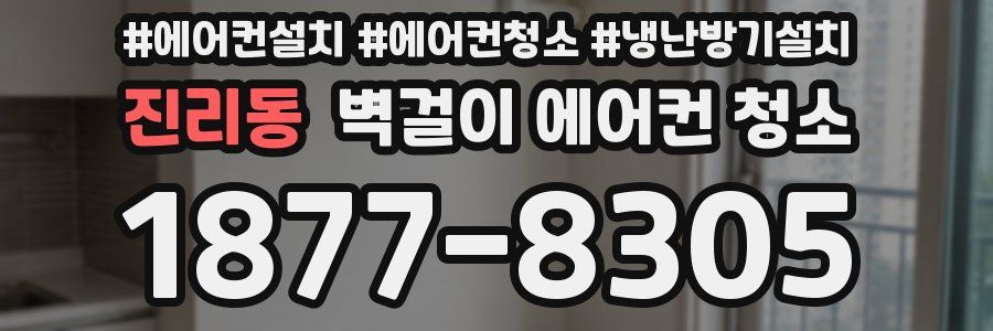 진리동 벽걸이 에어컨 청소