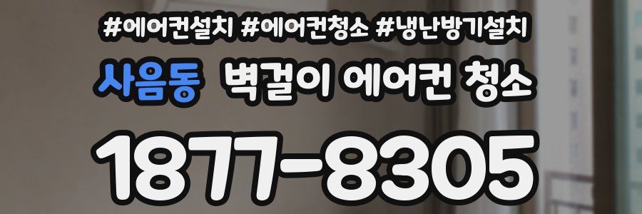 사음동 벽걸이 에어컨 청소