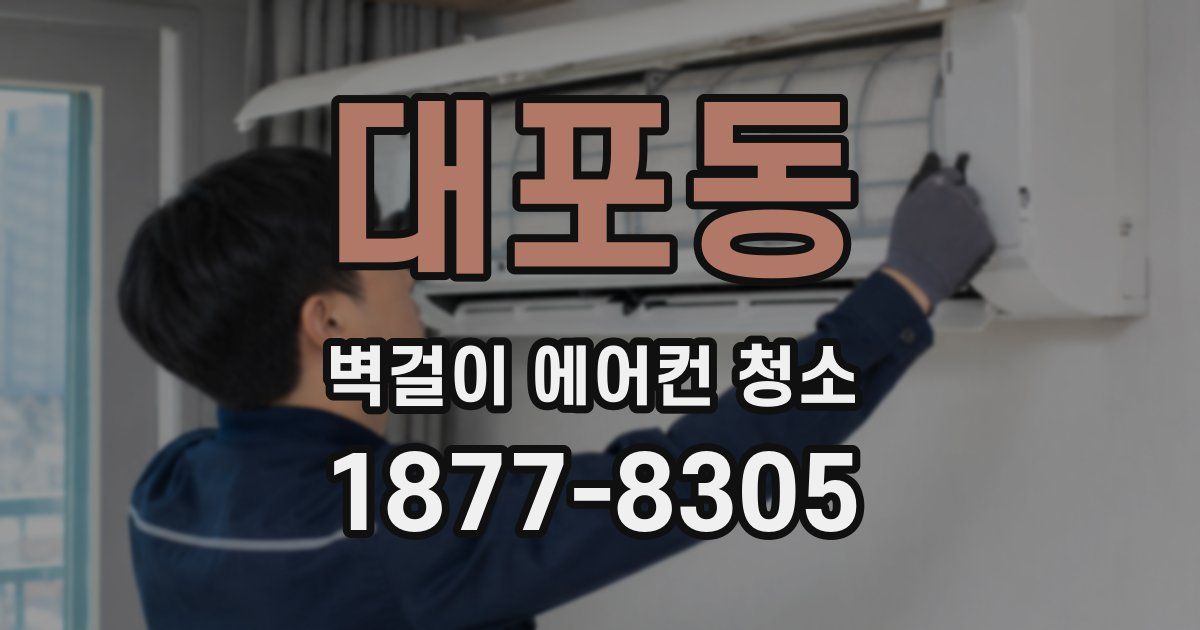 대포동 벽걸이 에어컨 청소